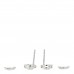Platinum Diamond .53ctw Large Circlet Earrings