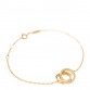 18K Yellow Gold 1837 Interlocking Circles Bracelet