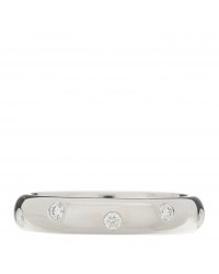 Platinum Diamond 4mm Etoile Band Ring 50 5.25