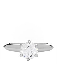 Platinum Diamond 1.02ct Solitaire Engagement Ring 48 4.5