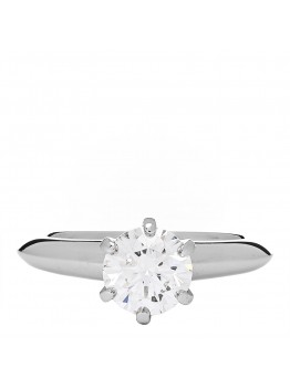 Platinum Diamond 1.02ct Solitaire Engagement Ring 48 4.5