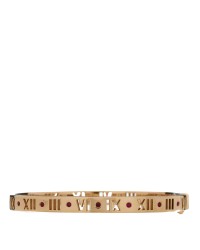 18K Rose Gold Ruby Atlas Pierced Hinged Bangle Bracelet