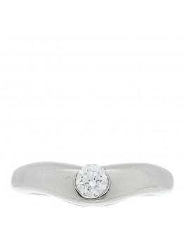 Platinum Diamond Elsa Peretti Curved Band Ring 48 4.5