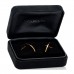 18K Rose Gold Medium T Wire Hoop Earrings