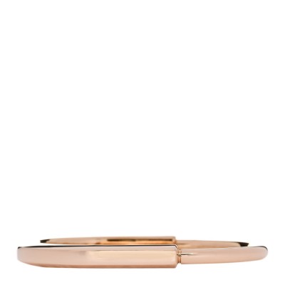 18K Rose Gold Tiffany Lock Bangle Bracelet