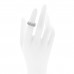 Platinum Diamond Jazz Three-Row Band Ring 49 4.75