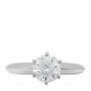 Platinum Diamond .98ct Solitaire Engagement Ring 45 3.25