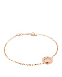 18K Rose Gold Mother of Pearl T Circle Bracelet