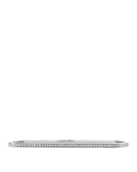 18K White Gold Diamond Frank Gehry Torque Bangle Bracelet