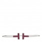18K White Gold Ruby T Wire Bracelet