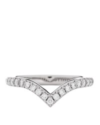 Platinum Diamond Soleste V Band Ring 45 3.25