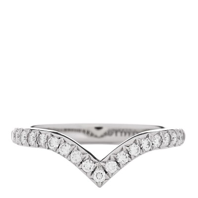 Platinum Diamond Soleste V Band Ring 45 3.25