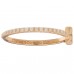 18K Rose Gold Diamond T Wire Pave Ring 48 4.5