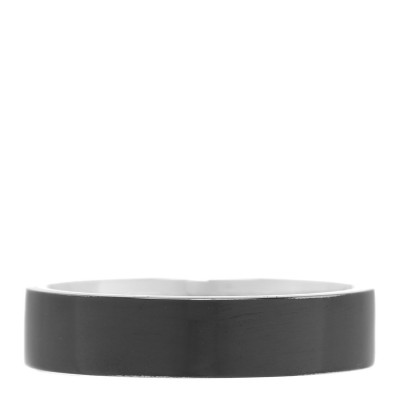 Platinum Titanium 4mm Band Ring 48 4.5