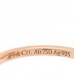 18K Rose Gold Sterling Silver Return to Tiffany Love Bugs Butterfly Ring 49 5