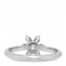 Platinum Diamond Flower Ring 50 5.25