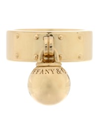 18K Yellow Gold Hardwear Dangle Ball Ring 49 4.75