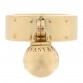 18K Yellow Gold Hardwear Dangle Ball Ring 49 4.75