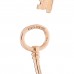 18K Rose Gold Keys Wire Bracelet