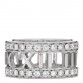 18K White Gold Diamond Wide Atlas Open Ring 50 5.5
