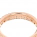 18K Rose Gold Diamond Narrow T True Band Ring 49 5