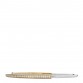 18K Yellow White Gold Diamond Narrow Tiffany Lock Half Pave Bangle Bracelet