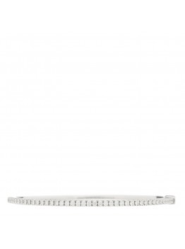 18K White Gold Diamond Metro Bangle Bracelet