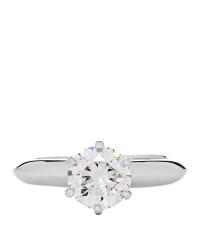 Platinum Diamond 1.03ct Solitaire Engagement Ring 45 3.5