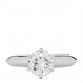 Platinum Diamond 1.03ct Solitaire Engagement Ring 45 3.5