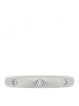 Platinum Diamond Tendrement Etoiles Wedding Band Ring 46 3.75