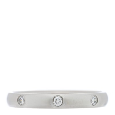 Platinum Diamond Tendrement Etoiles Wedding Band Ring 46 3.75