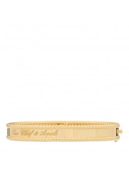 18K Yellow Gold Perlee Signature Bangle Bracelet XS