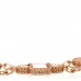 18K Rose Gold Carnelian 5 Motifs Guilloche Vintage Alhambra Bracelet