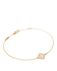 18K Yellow Gold Mother of Pearl Sweet Alhambra Bracelet