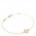 18K Yellow Gold Mother of Pearl Sweet Alhambra Bracelet