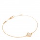 18K Yellow Gold Mother of Pearl Sweet Alhambra Bracelet