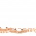 18K Rose Gold Diamond Gray Mother of Pearl 5 Motifs Vintage Alhambra Bracelet