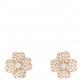 18K Yellow Gold Diamond Medium Cosmos Clip-On Earrings