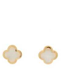 18K Yellow Gold Mother of Pearl Pure Alhambra Earrings