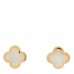 18K Yellow Gold Mother of Pearl Pure Alhambra Earrings