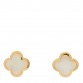 18K Yellow Gold Mother of Pearl Pure Alhambra Earrings
