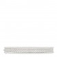18K White Gold Diamond Perlee 3-Row Bangle Bracelet L