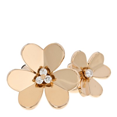 18K Yellow Gold Diamond Frivole Between The Finger Ring 52 6