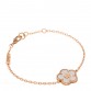 18K Rose Gold Mother Of Pearl Lucky Spring Plum Blossom Bracelet
