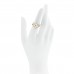 18K Yellow Gold Diamond Mother of Pearl Vintage Alhambra Ring 52 6