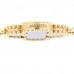 18K Yellow Gold Black Onyx 5 Motifs Vintage Alhambra Bracelet