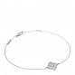 18K White Gold Diamond Sweet Alhambra Bracelet