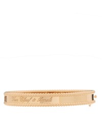 18K Rose Gold Perlee Signature Bangle Bracelet XS