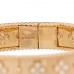 18K Rose Gold Diamond Perlee Clovers Bangle Bracelet M