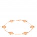 18K Rose Gold 6 Motifs Sweet Alhambra Bracelet